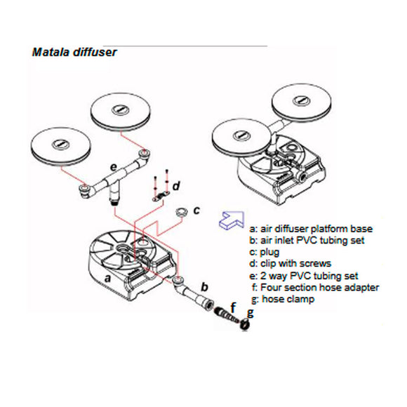 Matala Twin 9" Air Base Lake Diffuser